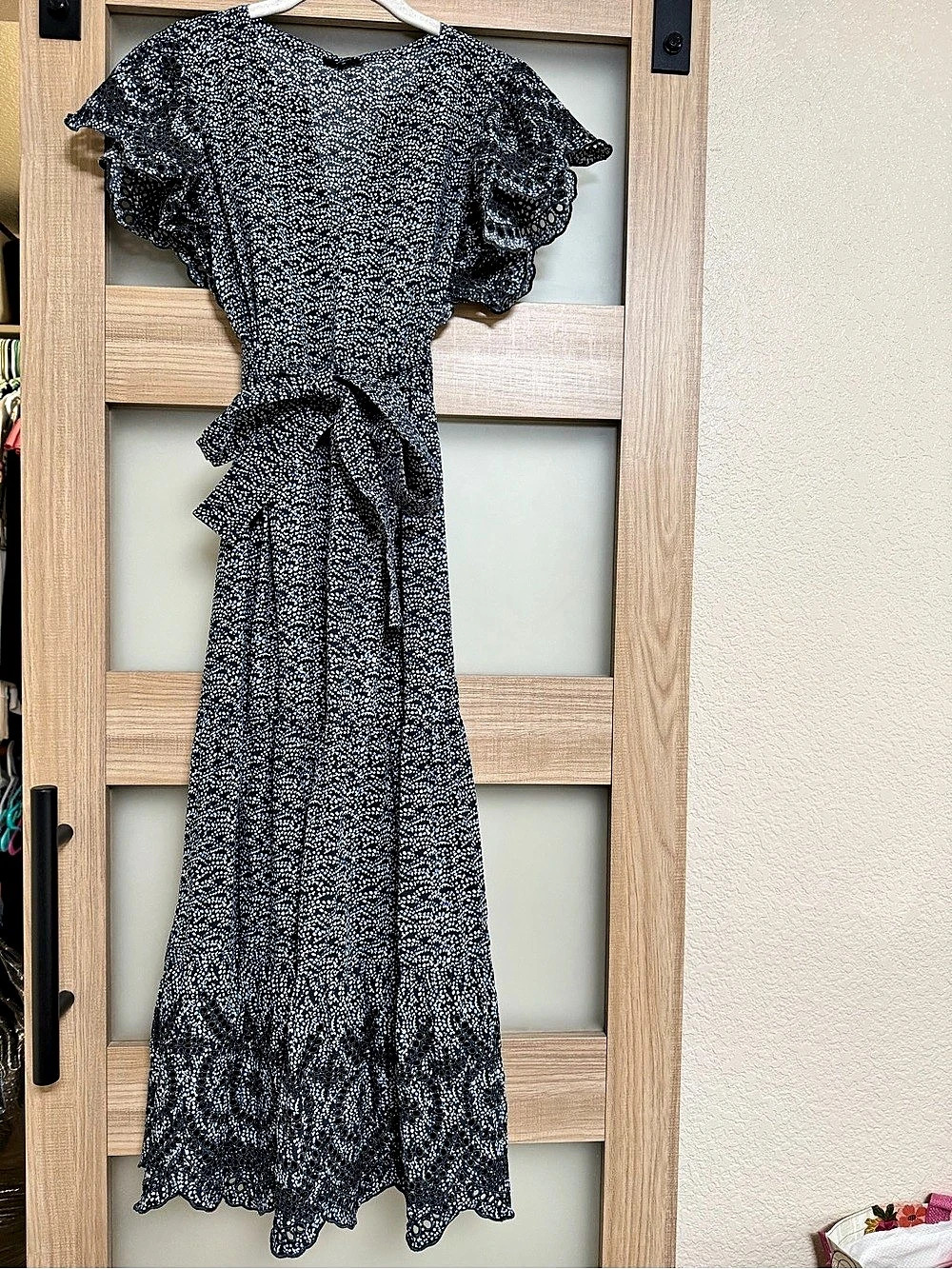 Rails Gia Dress - Midnight Dahlia Floral Maxi Dress Black & White Medium